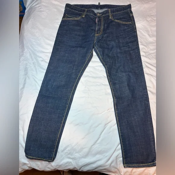 DSQUARED2 Dark Blue Denim Pants - Picture 1 of 8